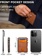 Pop-Up RFID Blocking Carbon Fiber Wallet