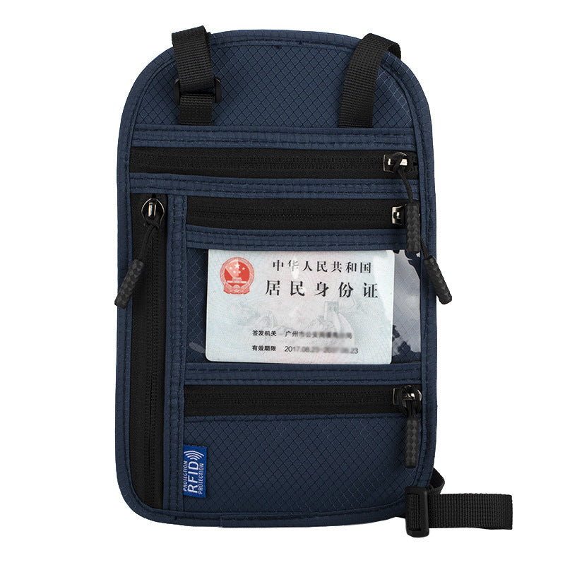 Neck-hanging Anti-theft RFID Passport Holder