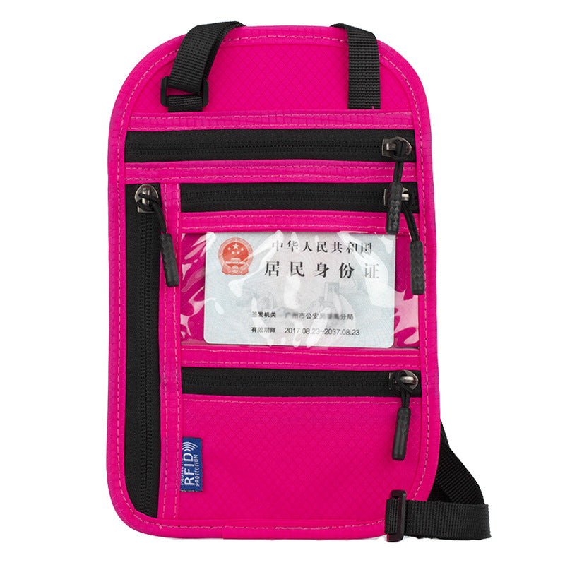 Neck-hanging Anti-theft RFID Passport Holder