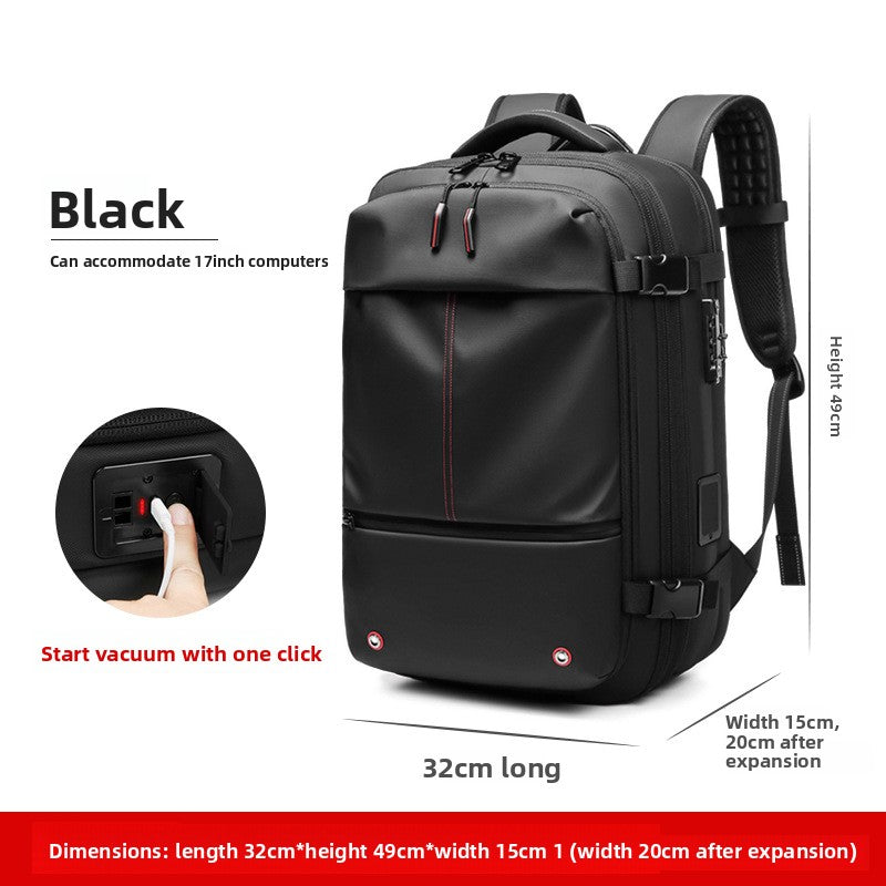 Waterproof vacuum compression backpack