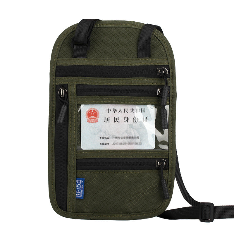 Neck-hanging Anti-theft RFID Passport Holder