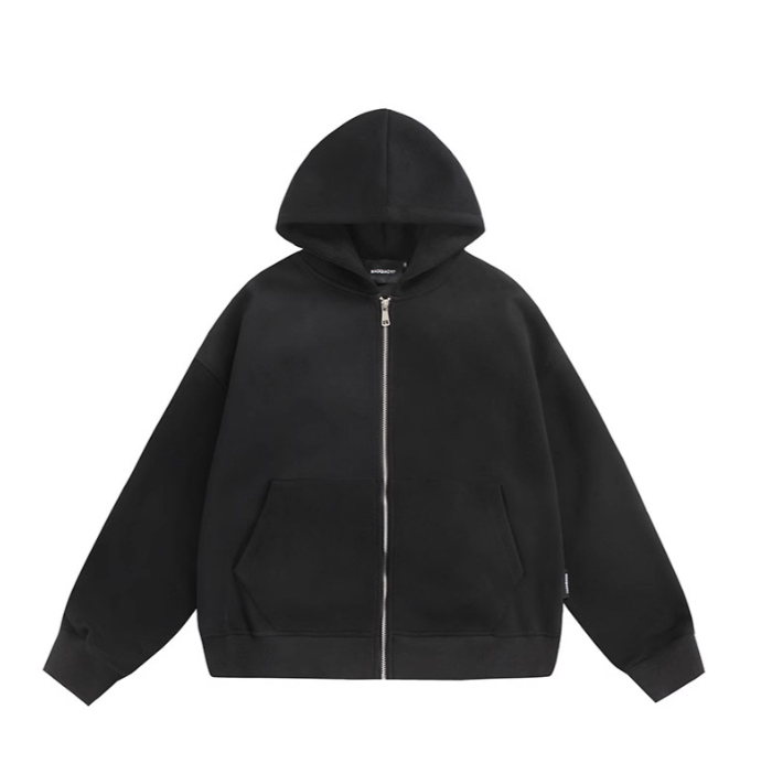 Hooded Cardigan with Back Pocket