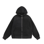 Hooded Cardigan with Back Pocket