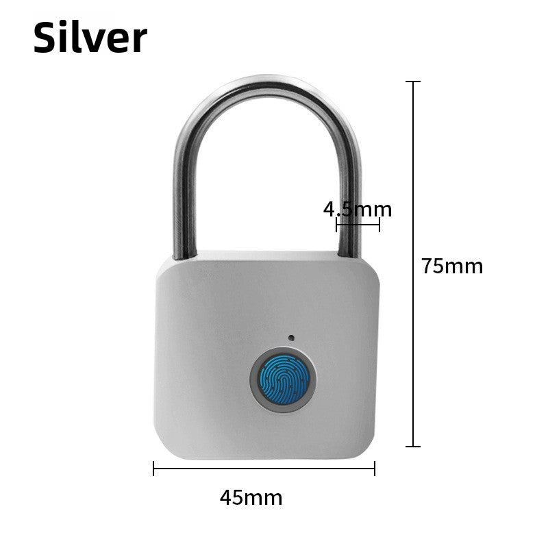 Stainless steel suitcase with fingerprint lock