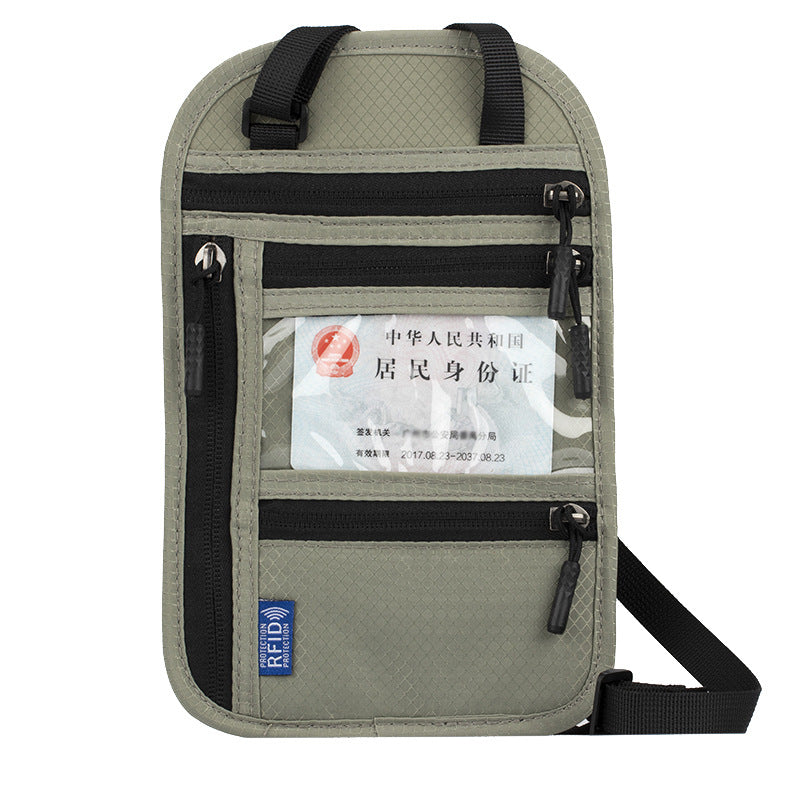 Neck-hanging Anti-theft RFID Passport Holder