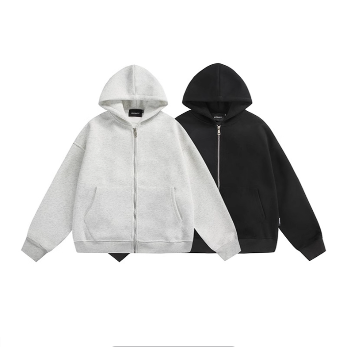 Hooded Cardigan with Back Pocket