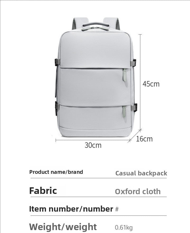 Expandable Travel Backpack with USB Charging