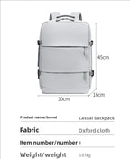 Expandable Travel Backpack with USB Charging