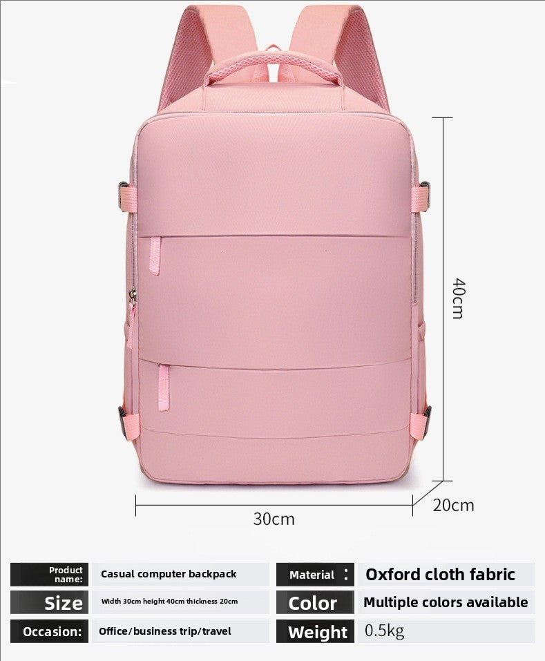 Expandable Travel Backpack with USB Charging