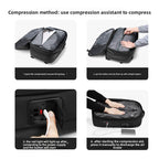 Waterproof vacuum compression backpack