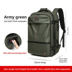 Waterproof vacuum compression backpack