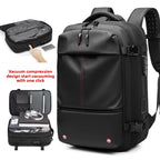Waterproof vacuum compression backpack