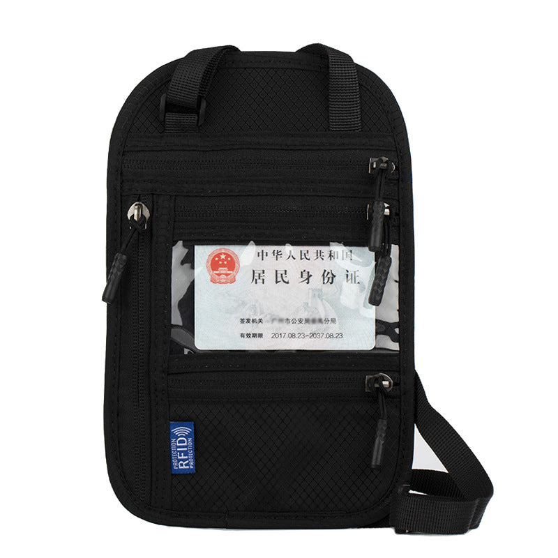Neck-hanging Anti-theft RFID Passport Holder
