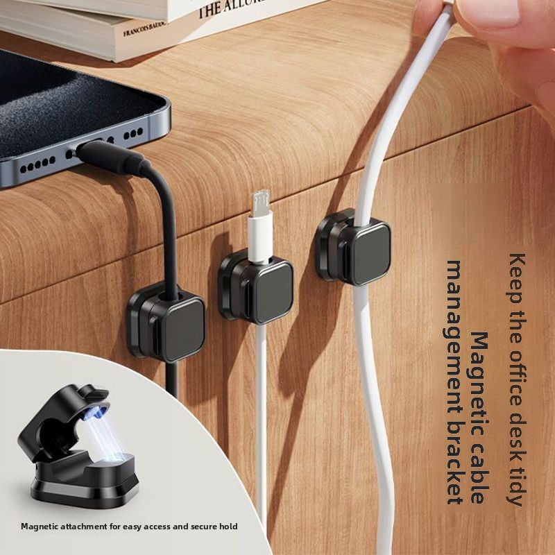 Magnetic Cable Organizer Wall Mount Holder