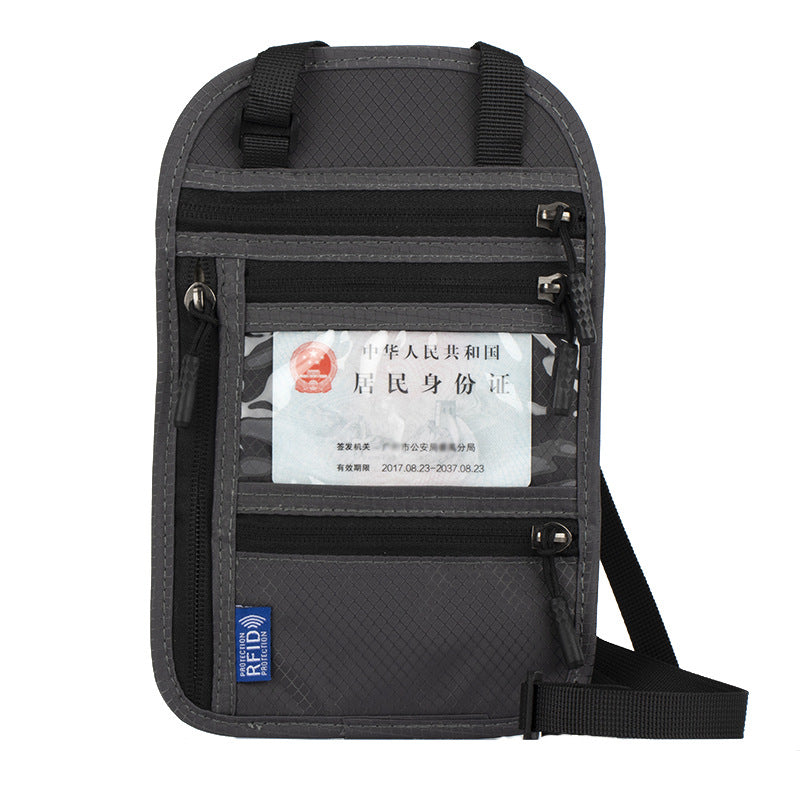 Neck-hanging Anti-theft RFID Passport Holder