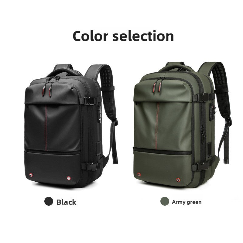 Waterproof vacuum compression backpack